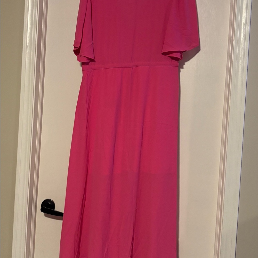 Maggy London Pink Embroidered Maxi Dress - Picture 9 of 9